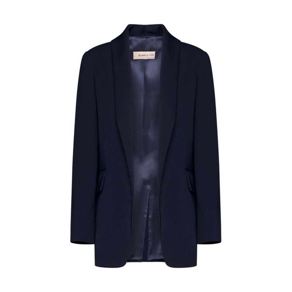 Blanca Vita Women Blue Cady Gesne Blazer